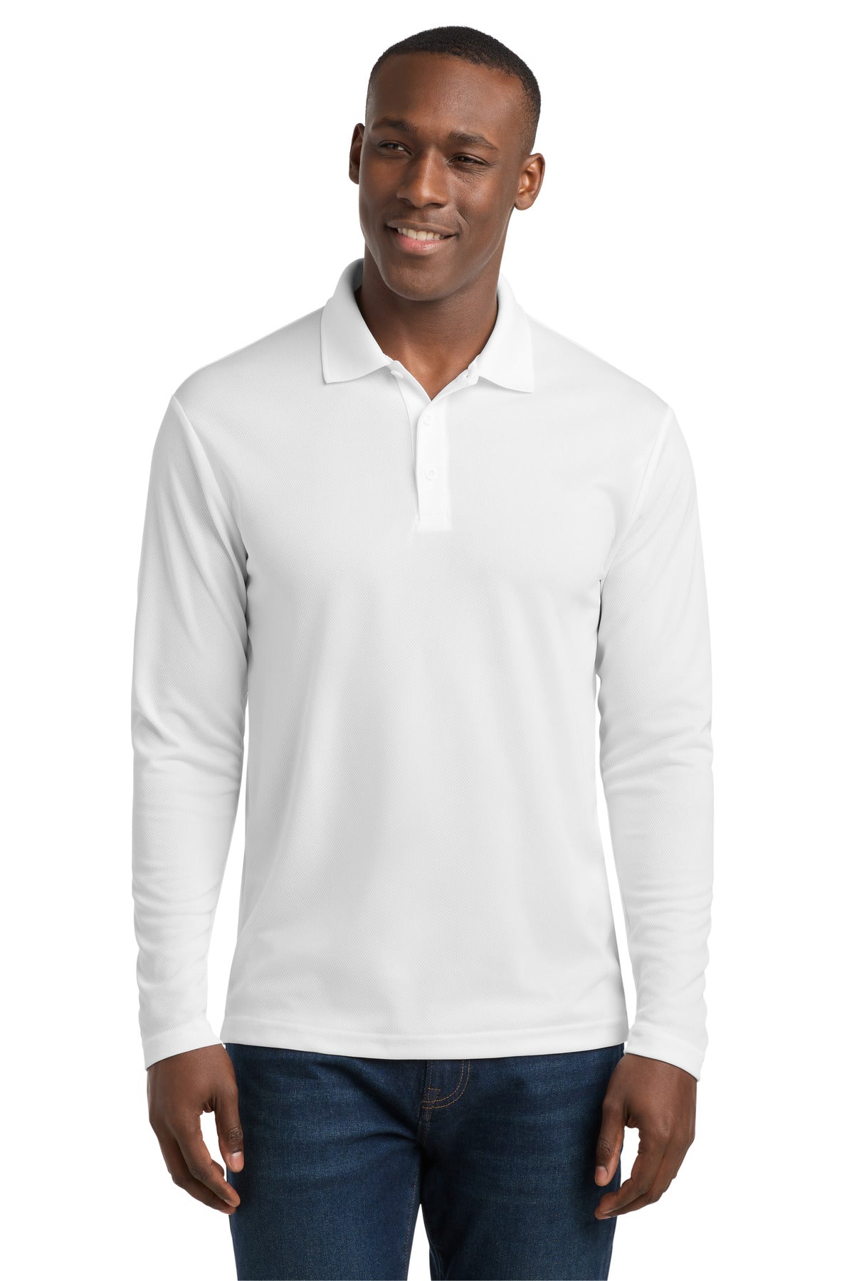 Sport-Tek  PosiCharge  RacerMesh  Long Sleeve Polo. ST640LS