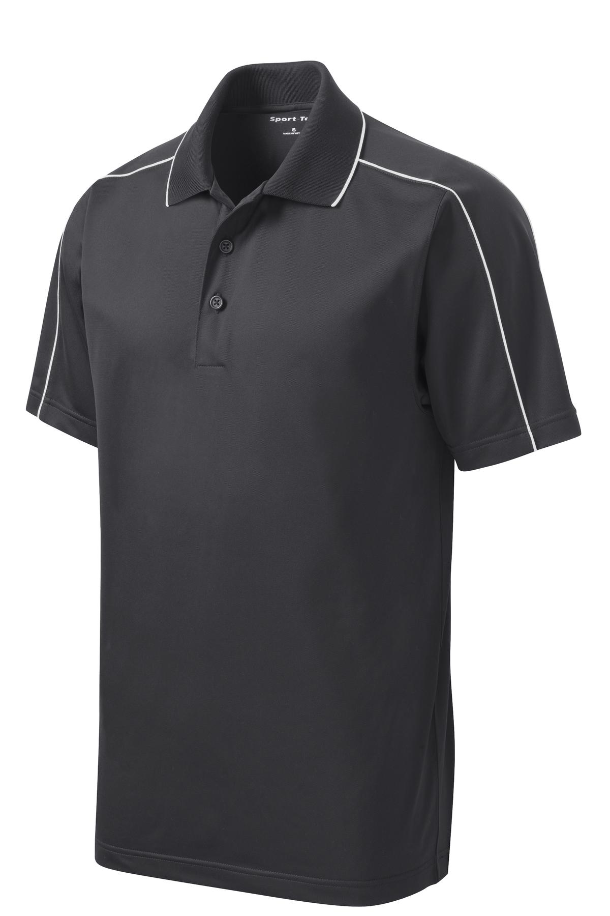 Sport-Tek Micropique Sport-Wick Piped Polo. ST653