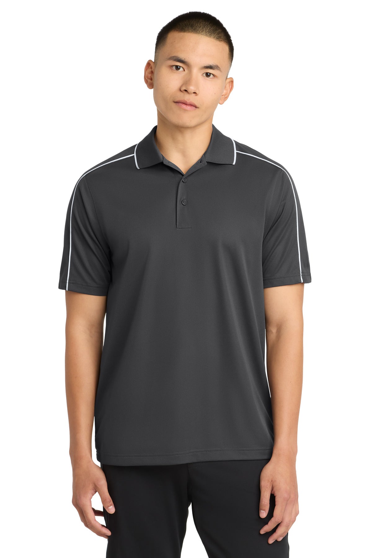 Sport-Tek Micropique Sport-Wick Piped Polo. ST653