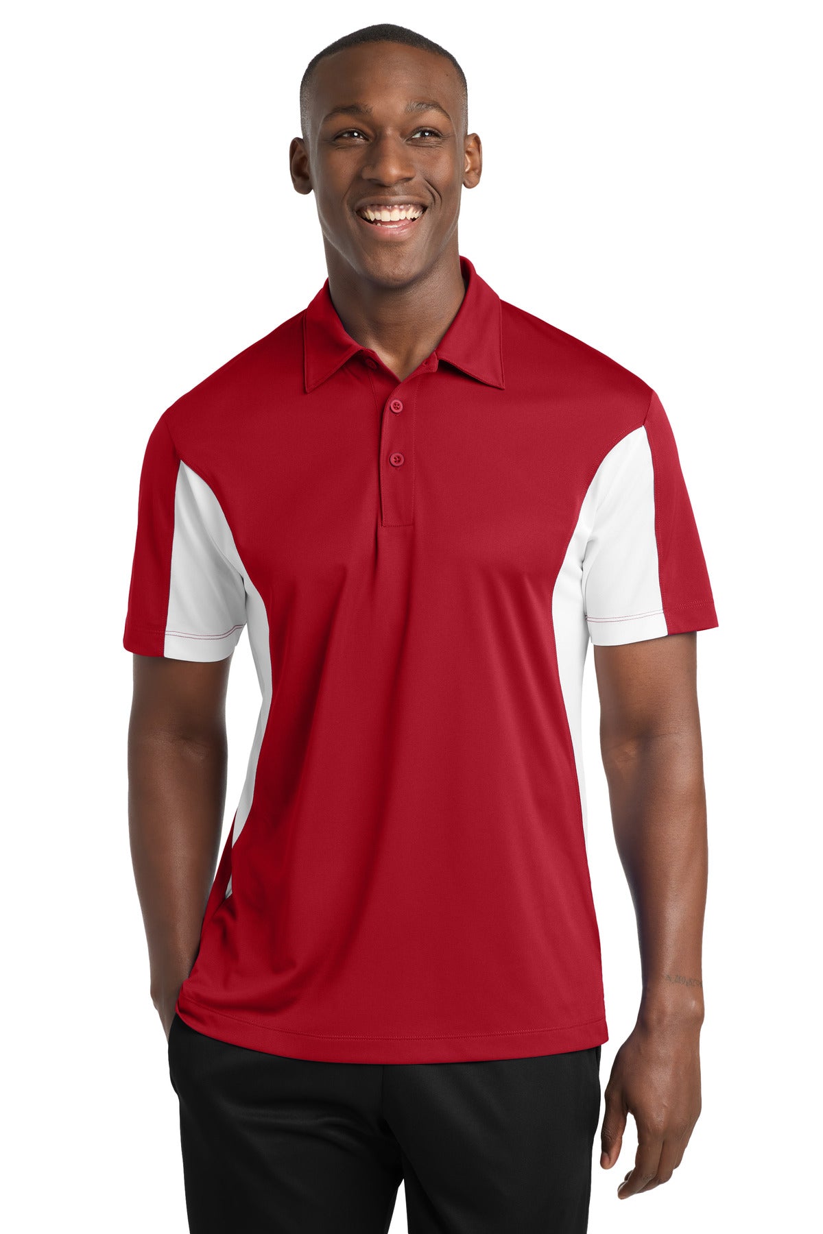 Sport-Tek Side Blocked Micropique Sport-Wick Polo. ST655