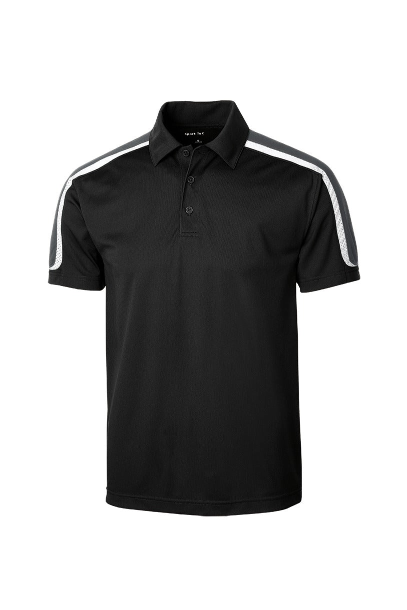 Sport-Tek Tricolor Shoulder Micropique Sport-Wick Polo. ST658