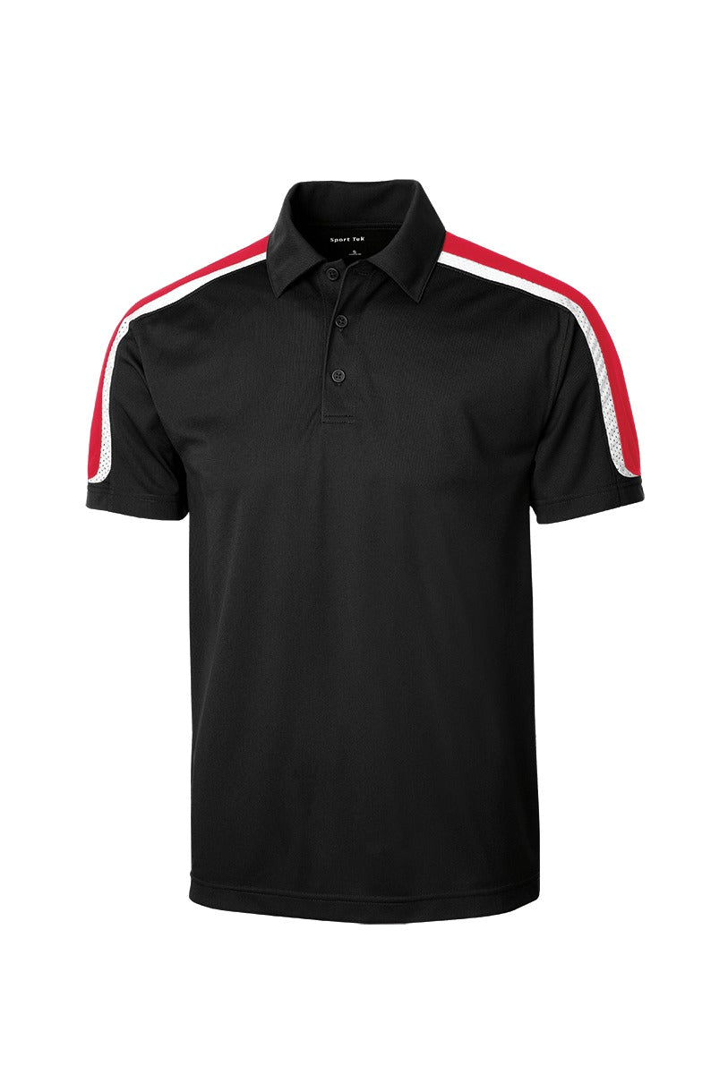 Sport-Tek Tricolor Shoulder Micropique Sport-Wick Polo. ST658
