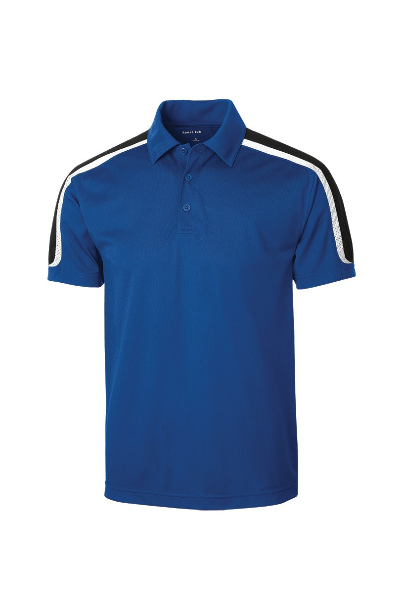 Sport-Tek Tricolor Shoulder Micropique Sport-Wick Polo. ST658