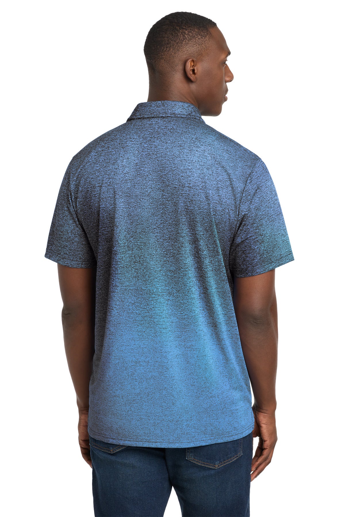 Sport-Tek  Ombre Heather Polo. ST671