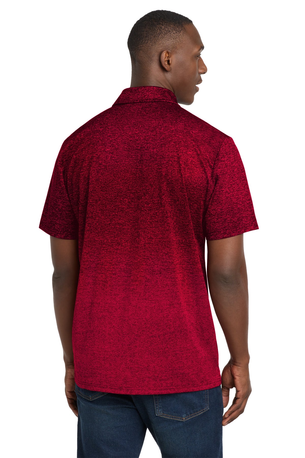 Sport-Tek  Ombre Heather Polo. ST671