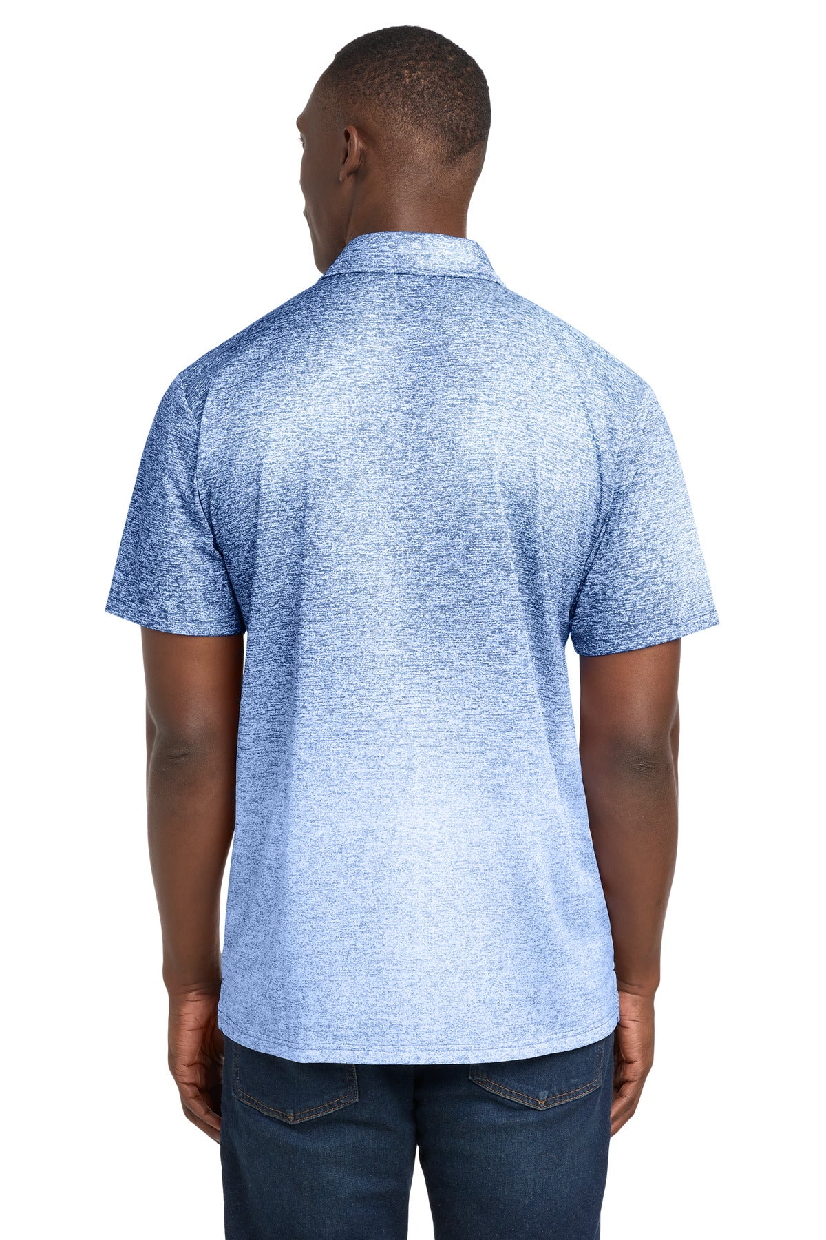 Sport-Tek  Ombre Heather Polo. ST671