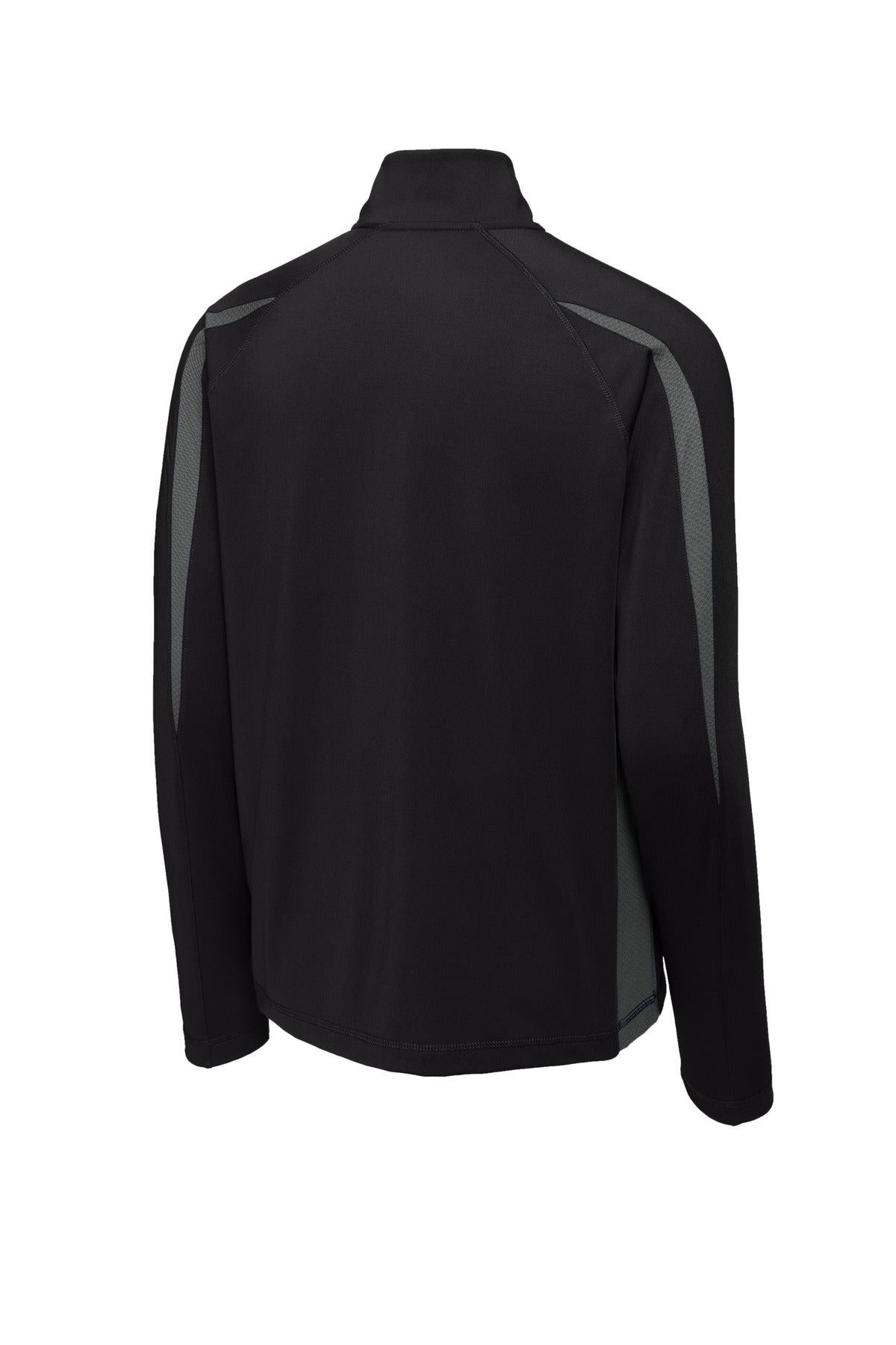 Sport-Tek Sport-Wick Stretch 1/4-Zip Colorblock Pullover. ST851