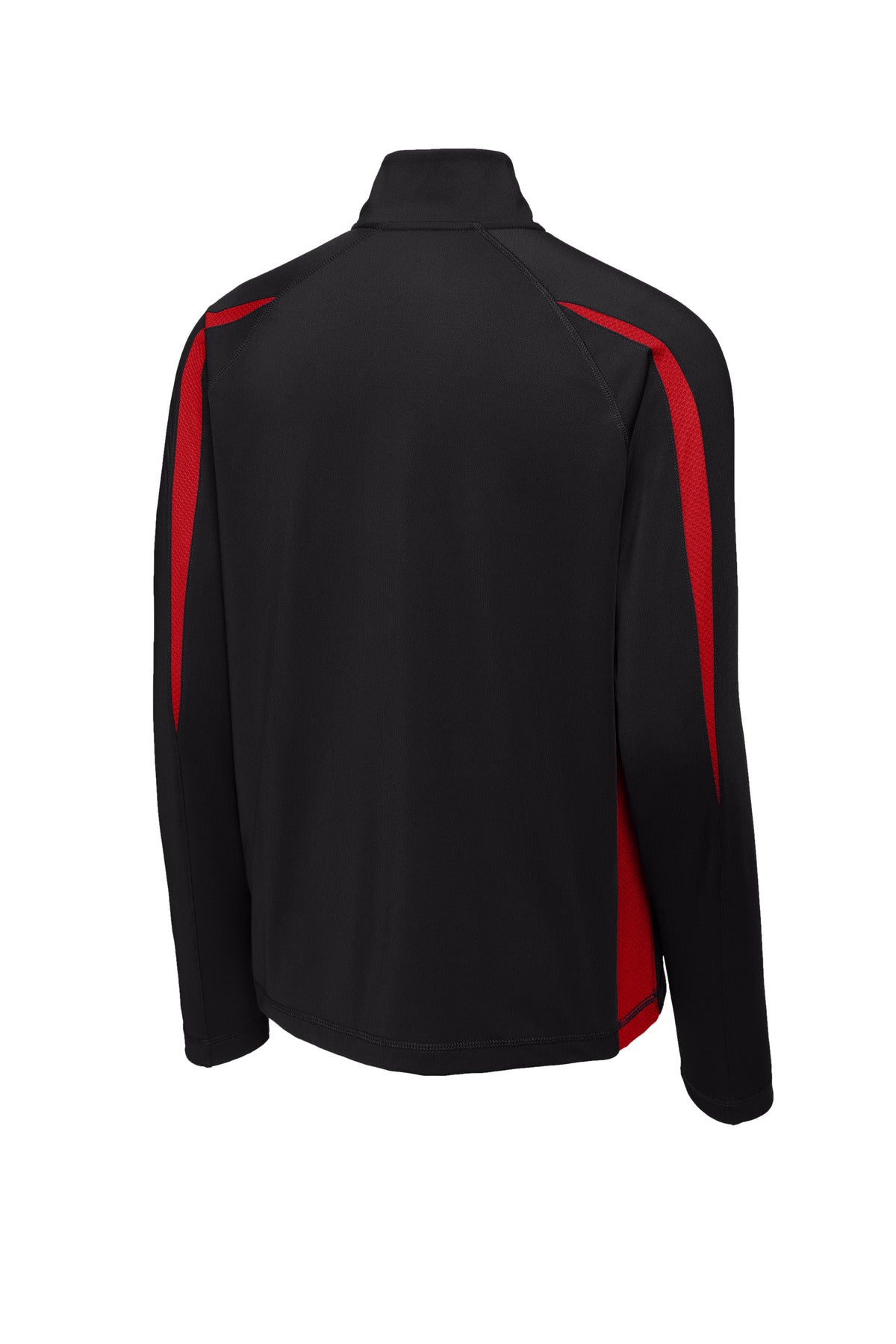 Sport-Tek Sport-Wick Stretch 1/4-Zip Colorblock Pullover. ST851