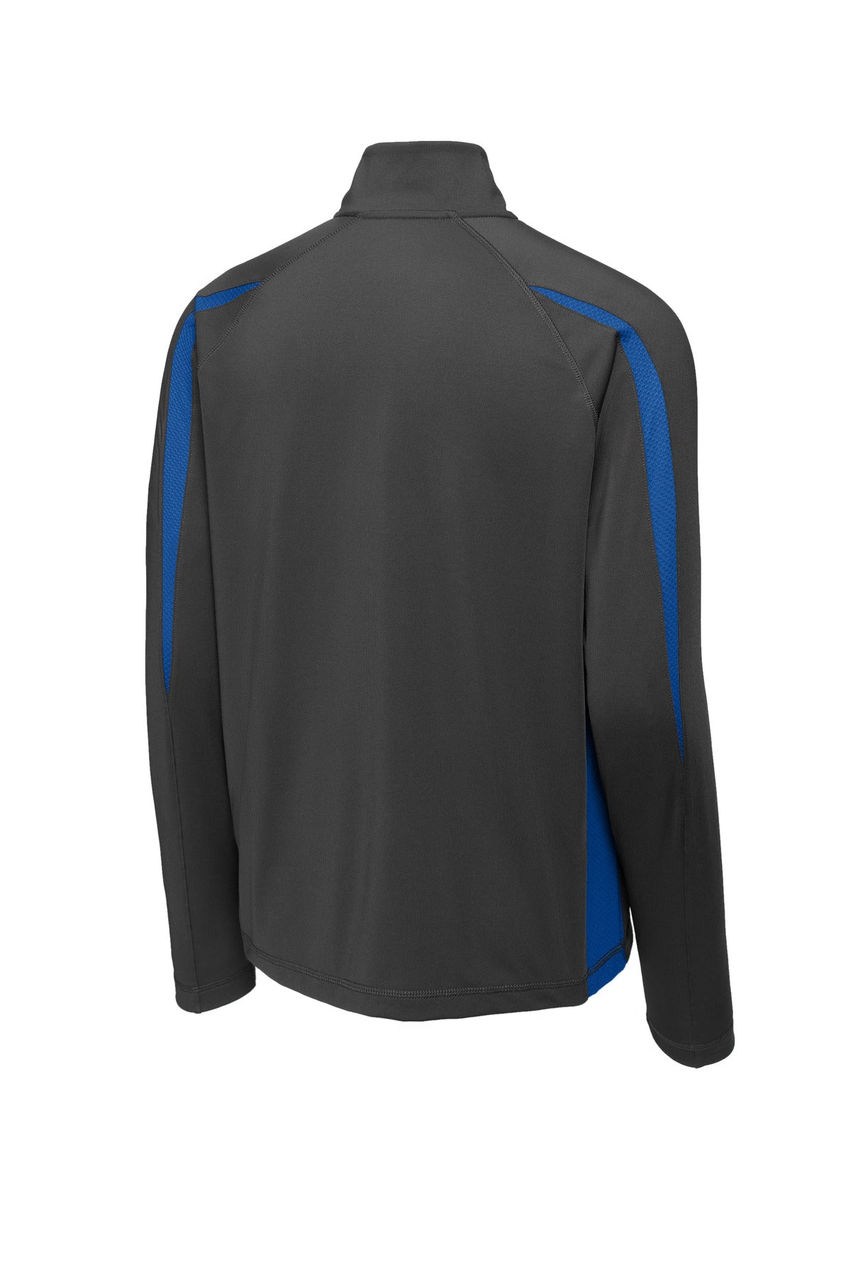 Sport-Tek Sport-Wick Stretch 1/4-Zip Colorblock Pullover. ST851