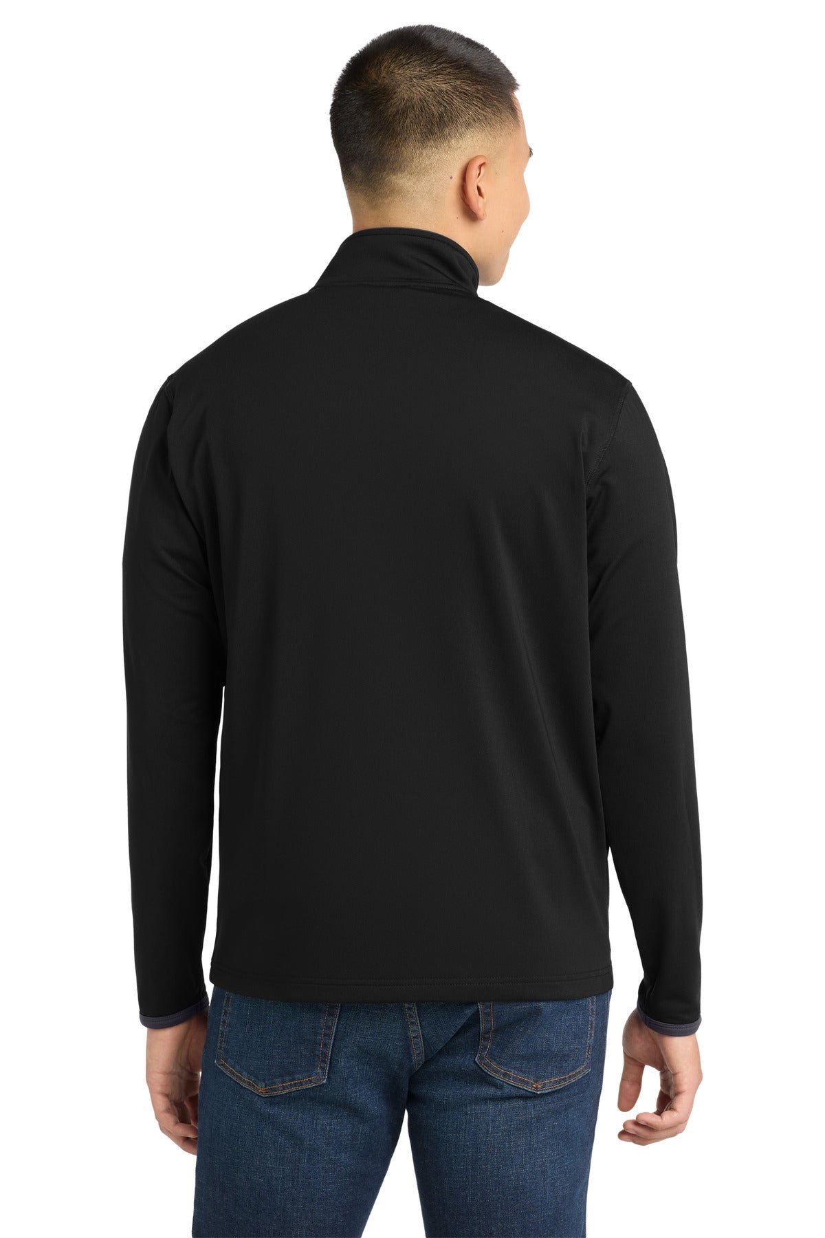 Sport-Tek Sport-Wick Stretch Contrast Full-Zip Jacket.  ST853