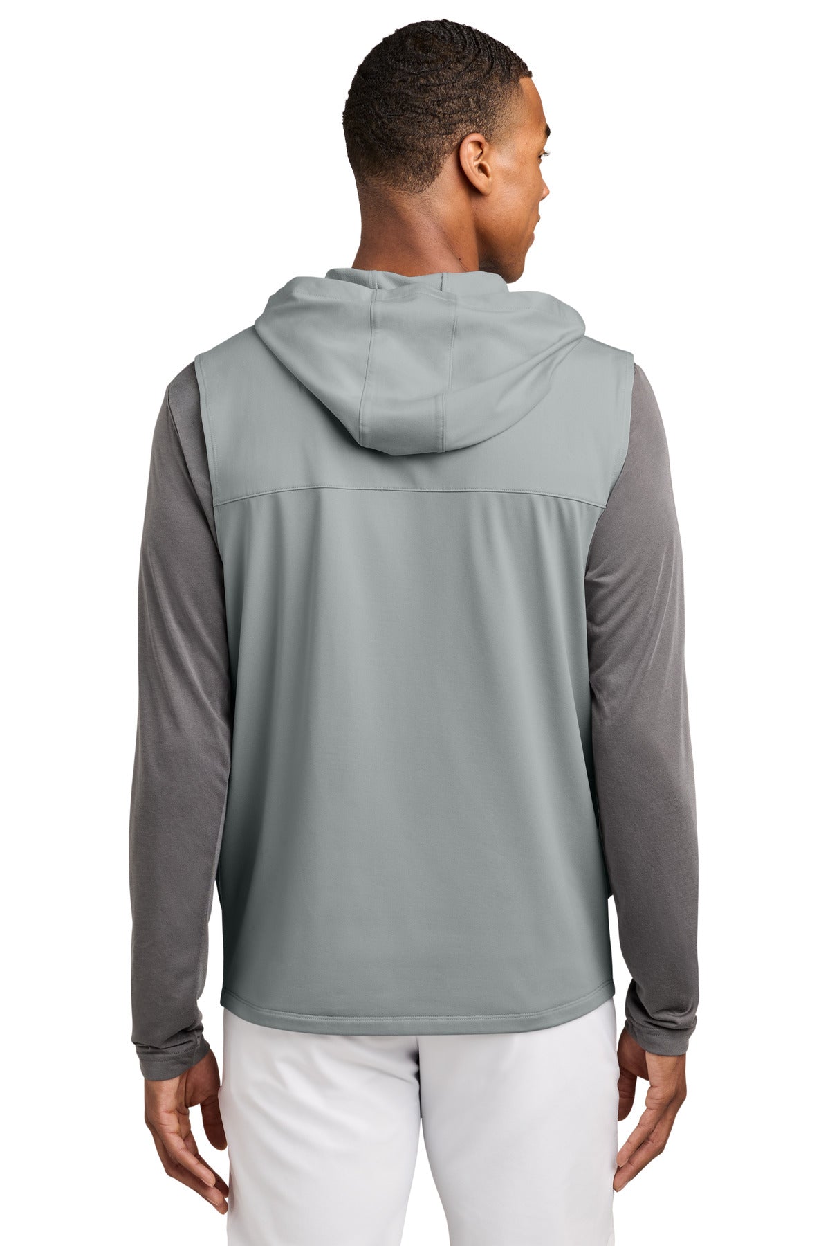 Sport-Tek Sport-Wick Stretch Sleeveless Hooded 1/4-Zip ST858