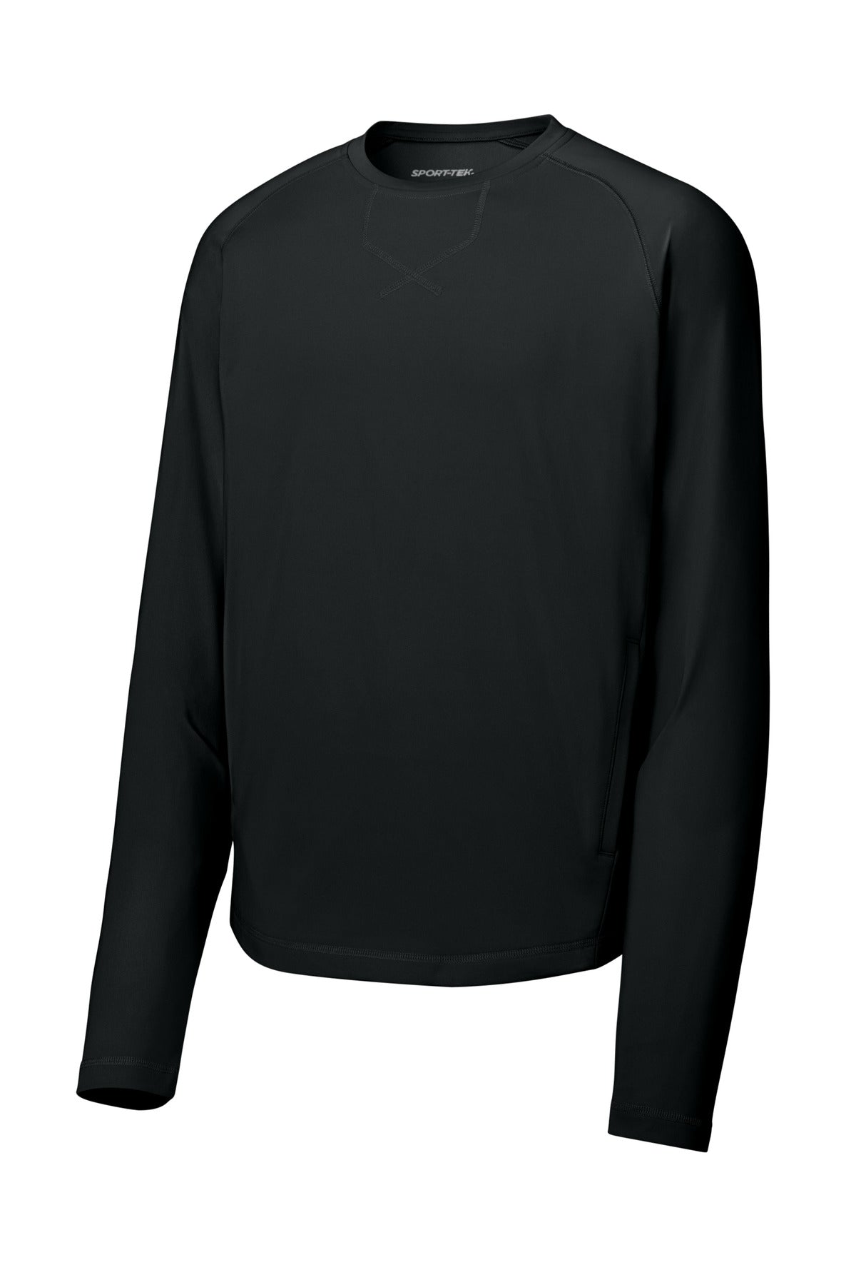 Sport-Tek Sport-Wick Stretch Pocketed Crewneck ST859