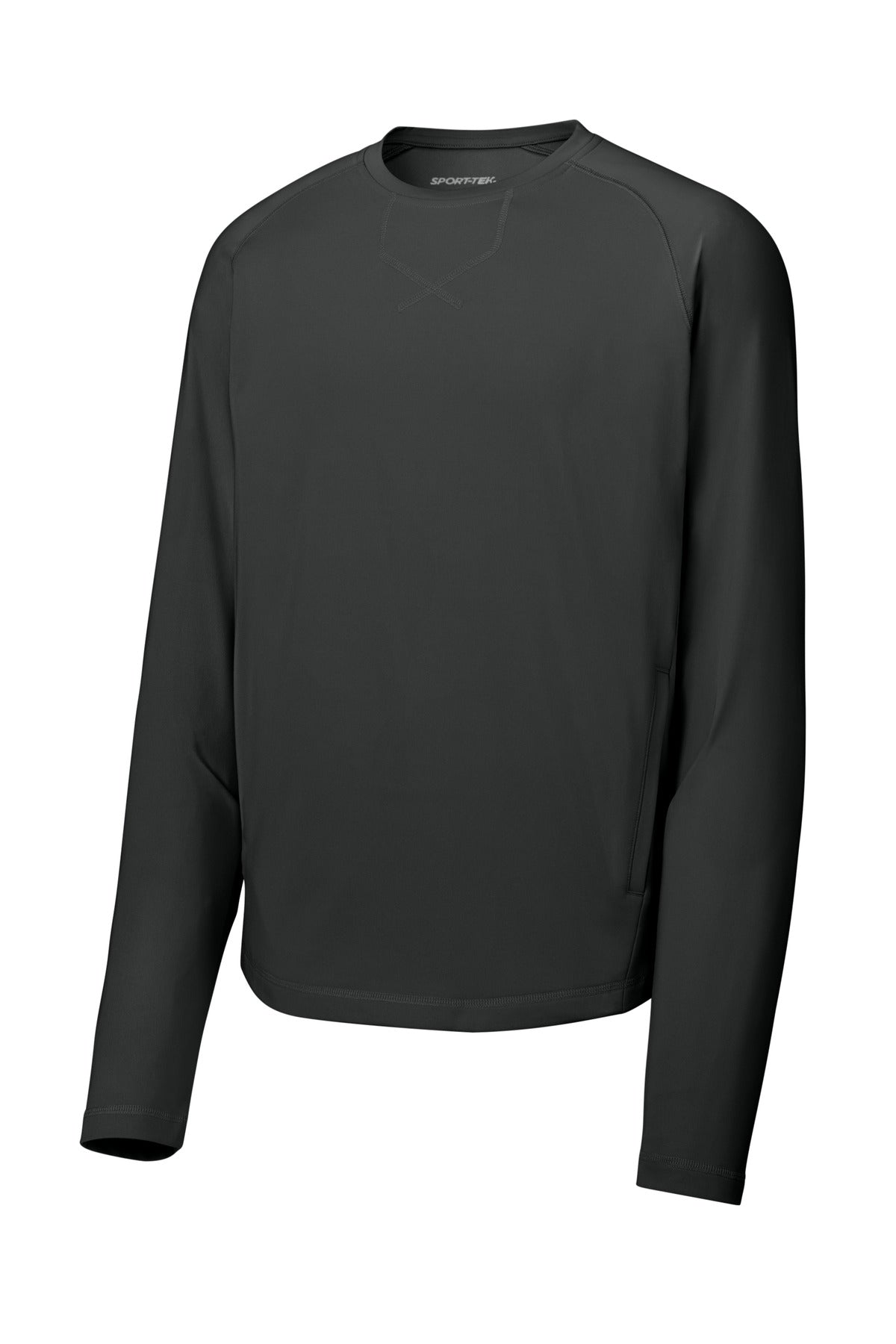 Sport-Tek Sport-Wick Stretch Pocketed Crewneck ST859