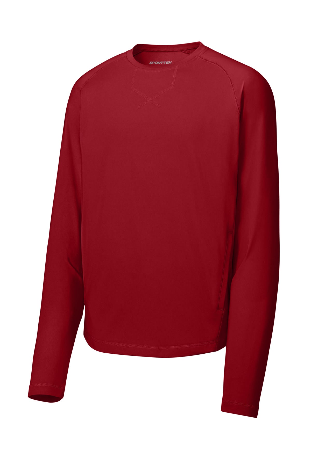 Sport-Tek Sport-Wick Stretch Pocketed Crewneck ST859