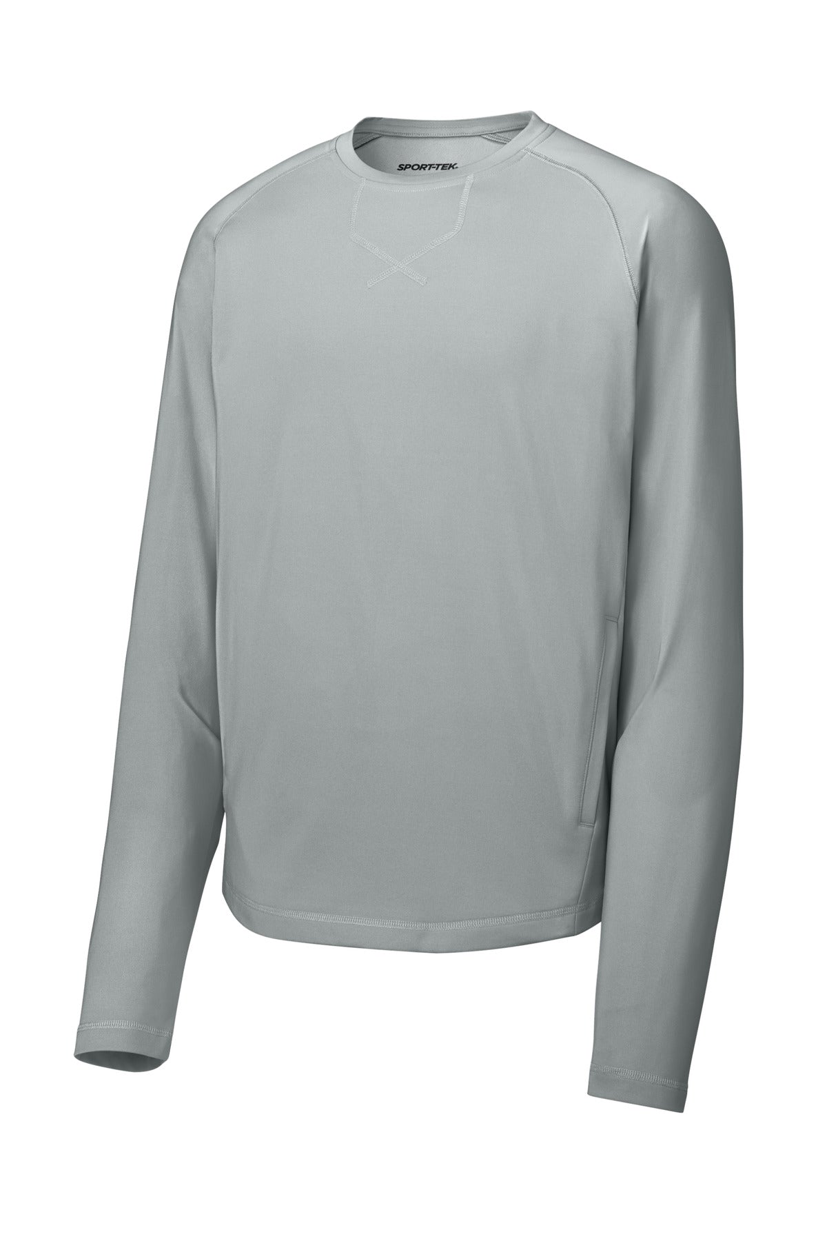Sport-Tek Sport-Wick Stretch Pocketed Crewneck ST859