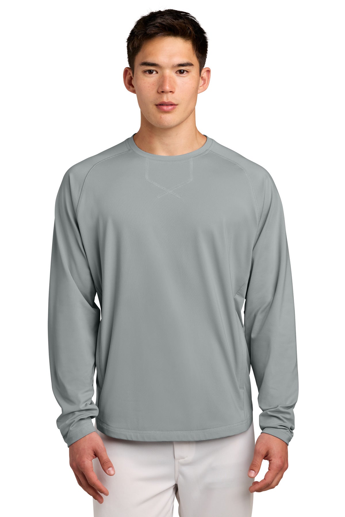 Sport-Tek Sport-Wick Stretch Pocketed Crewneck ST859