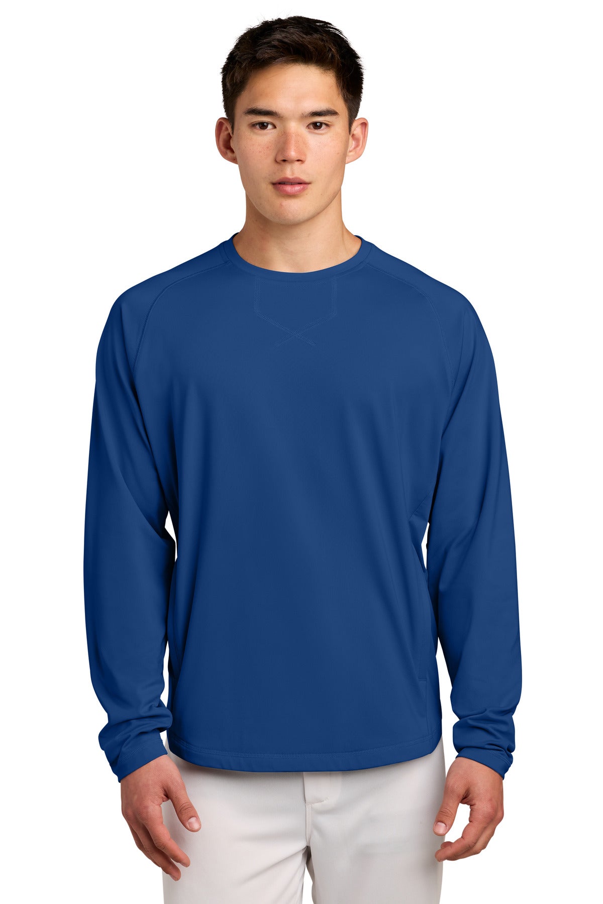 Sport-Tek Sport-Wick Stretch Pocketed Crewneck ST859