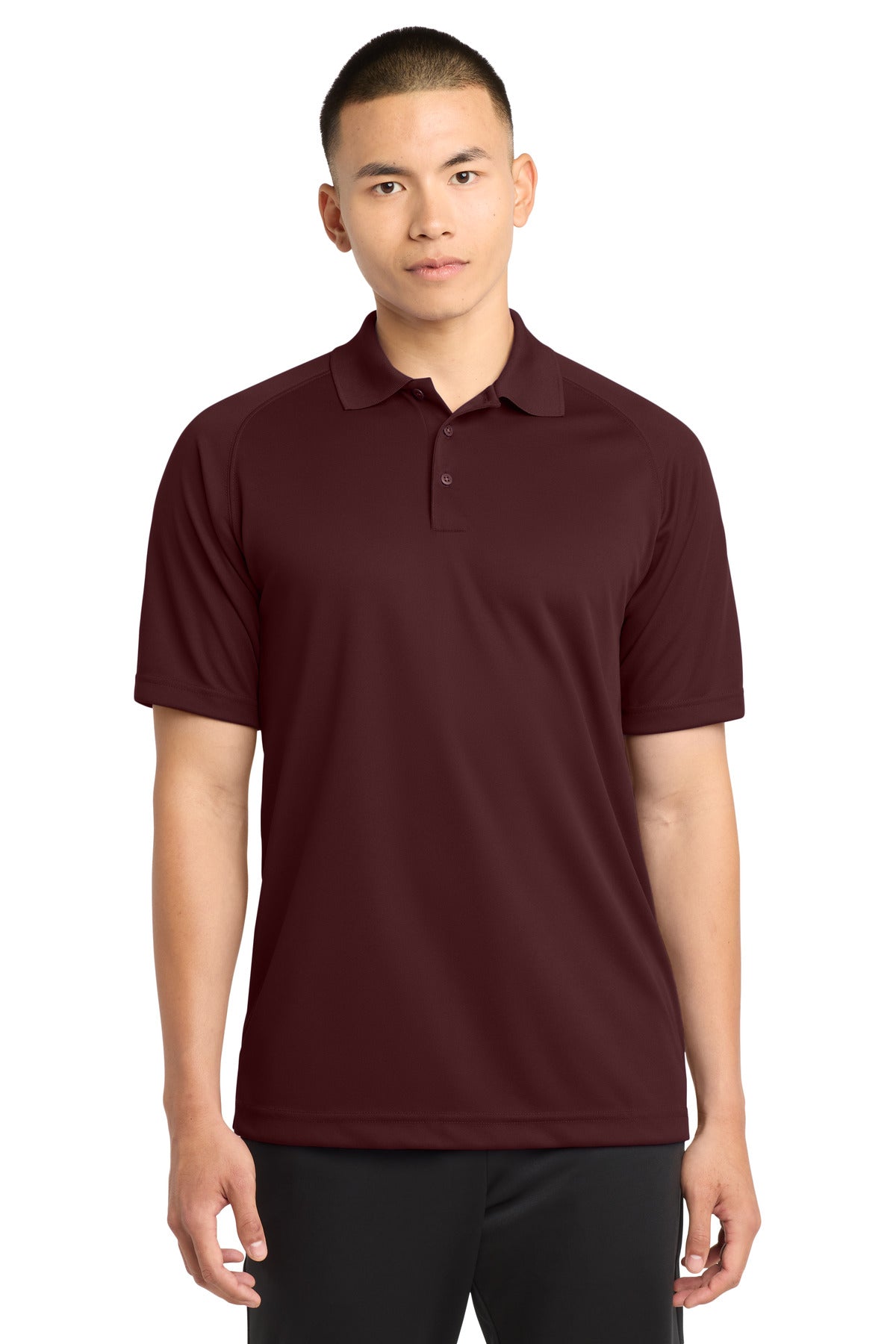 Sport-Tek Dry Zone Raglan Polo. T475