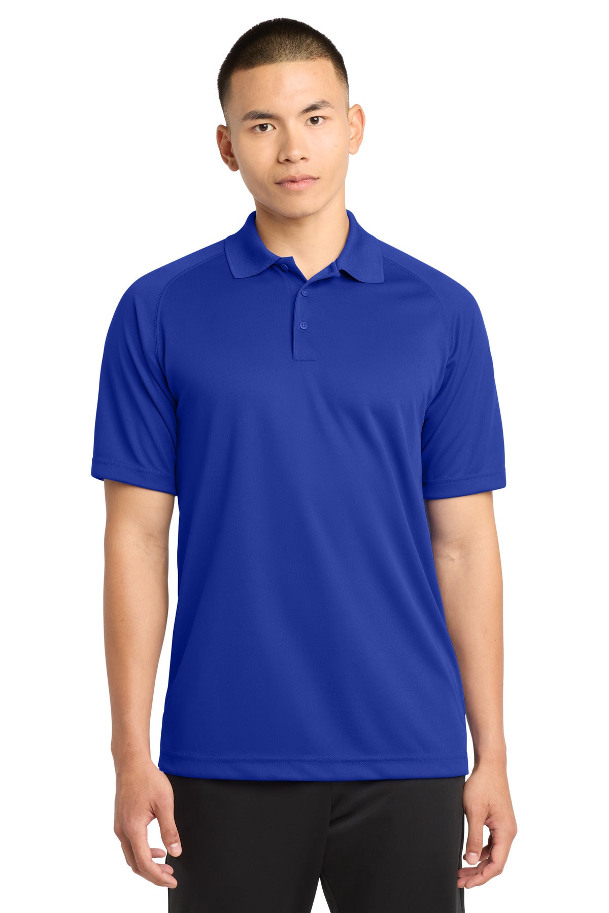 Sport-Tek Dry Zone Raglan Polo. T475