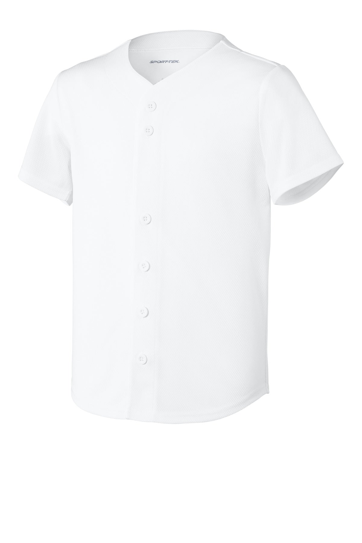 Sport-Tek Youth PosiCharge Tough Mesh Full-Button Jersey YST220
