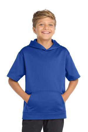 Sport-Tek  Youth Sport-Wick  Fleece Short Sleeve Hooded Pullover. YST251