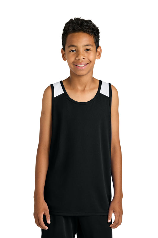 Sport-Tek Youth Club Track Tank YST446