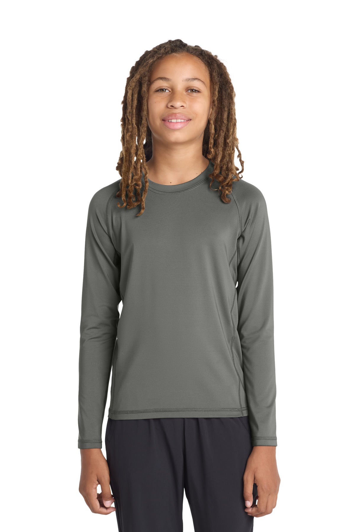 Sport-Tek  Youth Long Sleeve Rashguard Tee. YST470LS