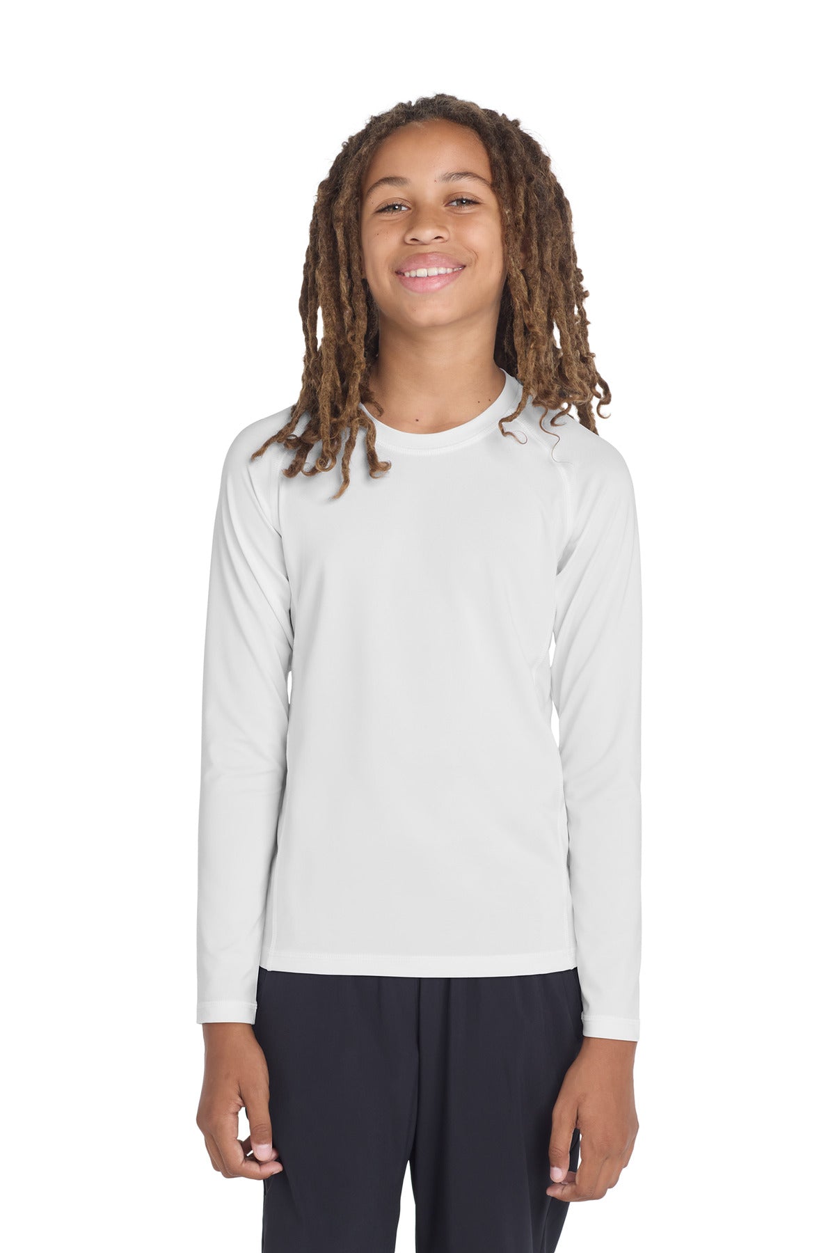 Sport-Tek  Youth Long Sleeve Rashguard Tee. YST470LS
