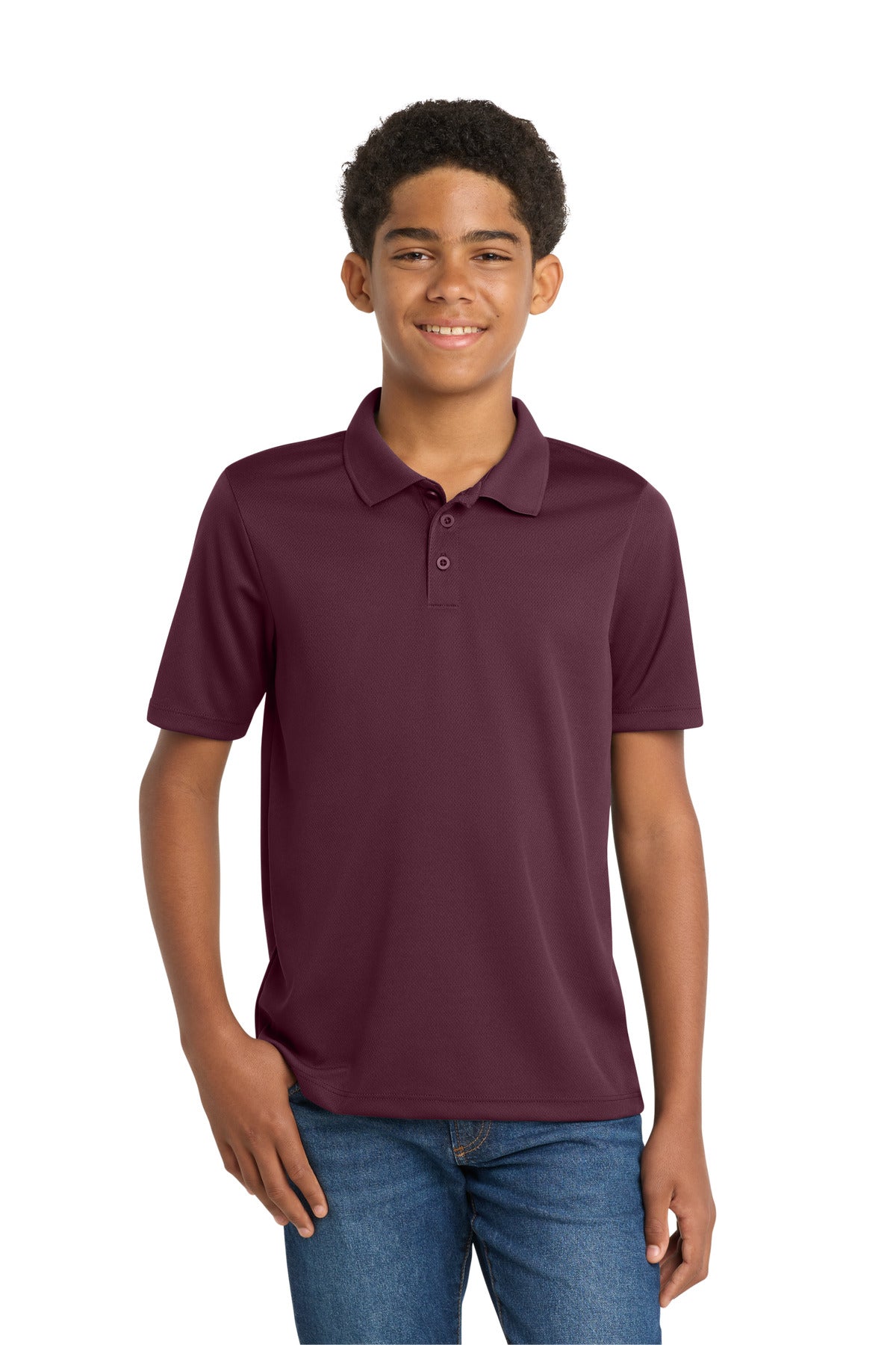 Sport-Tek Youth PosiCharge RacerMesh Polo. YST640