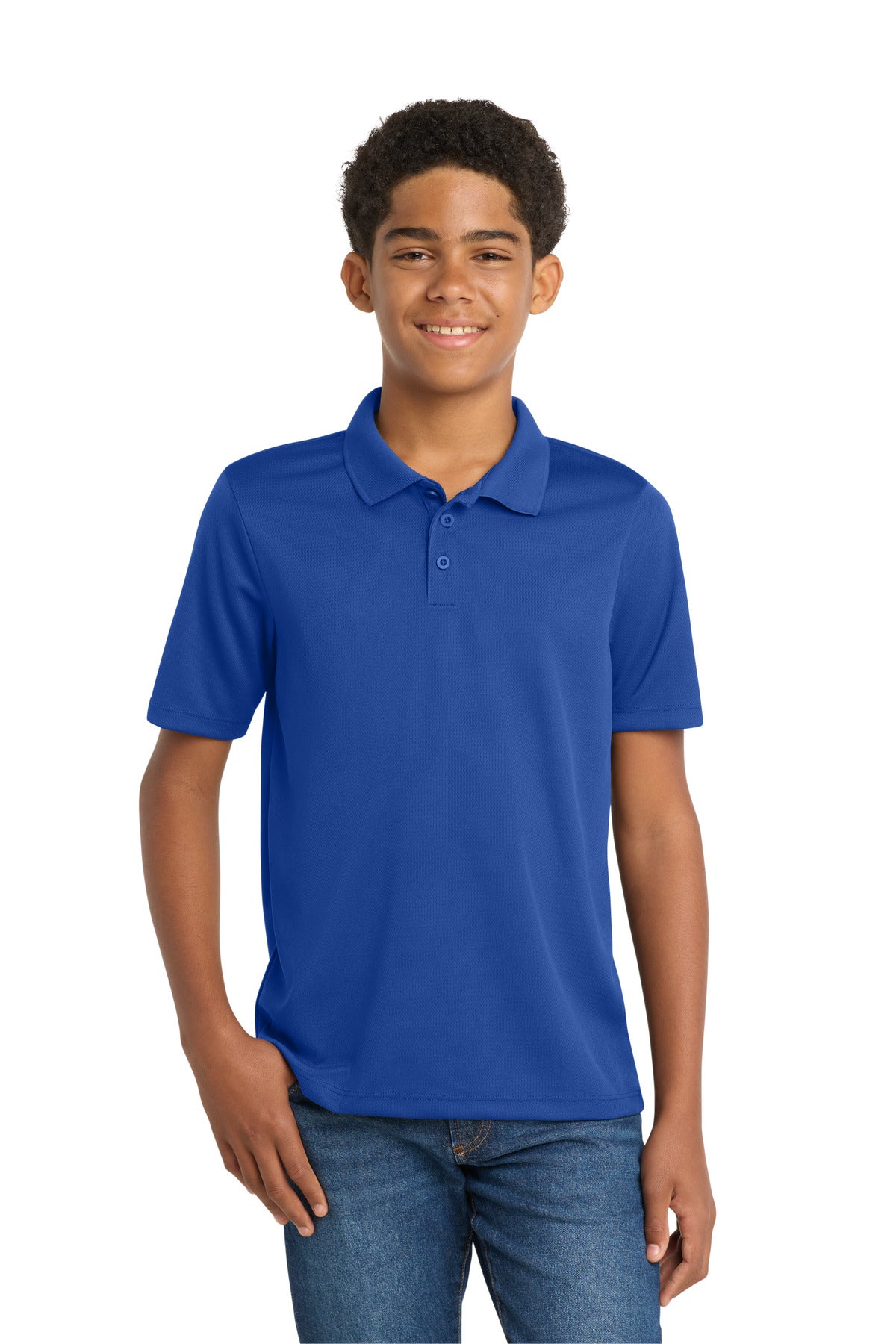 Sport-Tek Youth PosiCharge RacerMesh Polo. YST640
