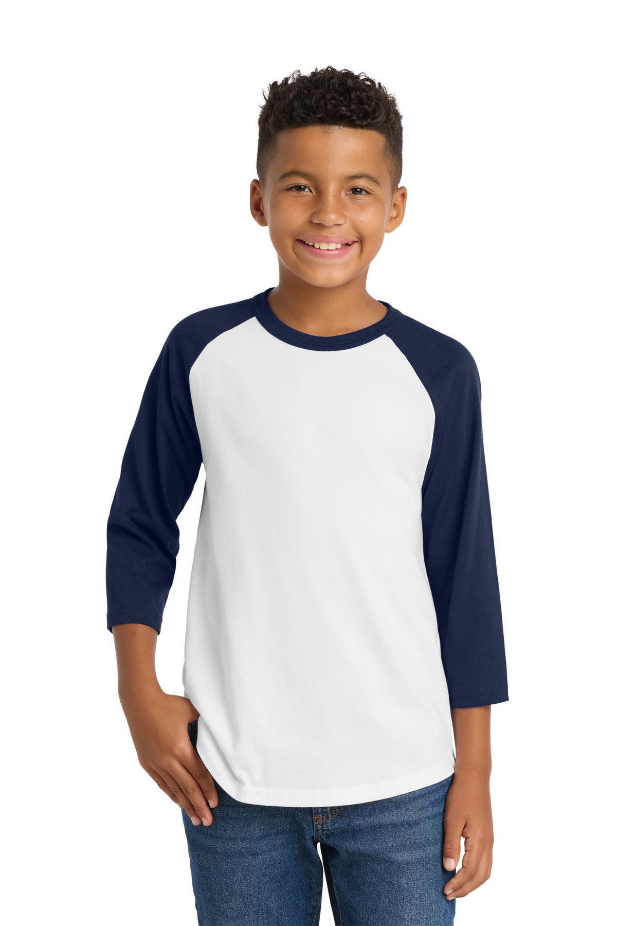 Sport-Tek Youth Colorblock Raglan Jersey.  YT200